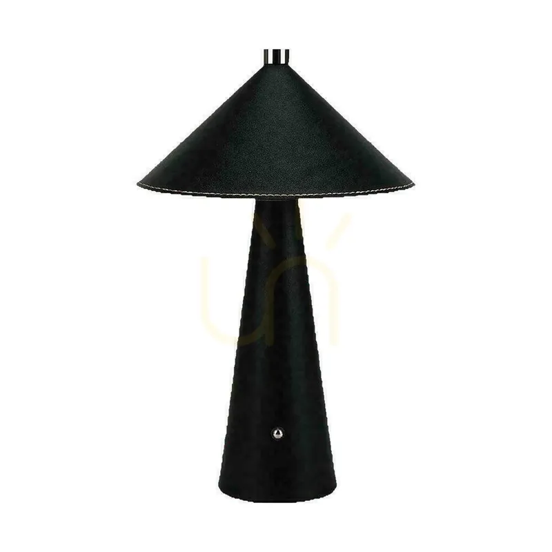 Lichidare de stoc V-TAC 3W LED Lampă de birou pentru noptieră 33cm CCT USB-C cu funcție de încărcare Dimmable Black Leather VT-10117 3000K-6000K 240lm