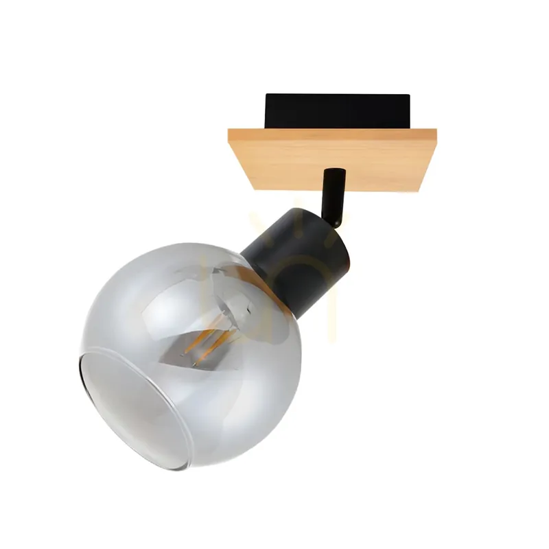 Modern negru Spotlight Barel E27 Retur ușor