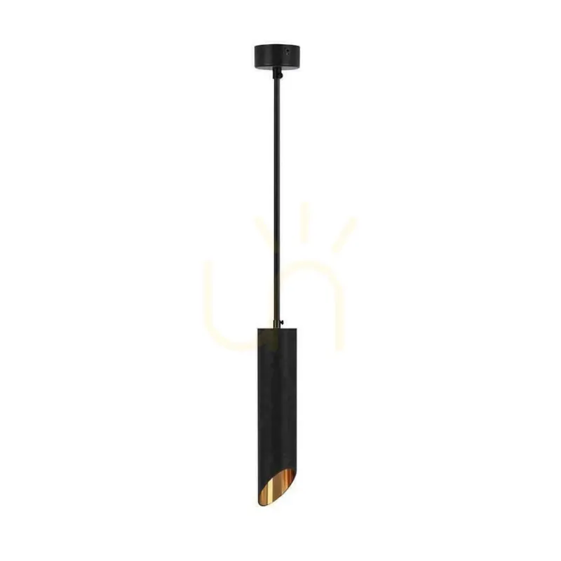 V-TAC GU10 Corp de iluminat cu pandantiv Negru+Gold 55x300mm VT-975-300 Garanție de 3 ani Ofertă limitată
