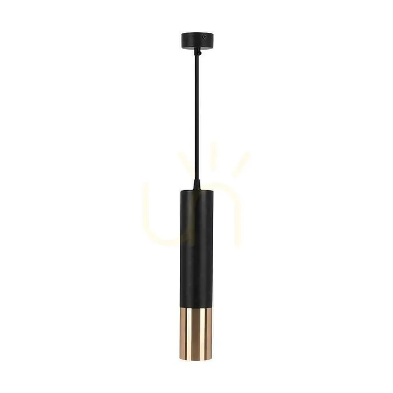 Retur ușor V-TAC GU10 Corp de iluminat cu pandantiv Negru+Gold 60x300mm VT-977 Garanție de 3 ani