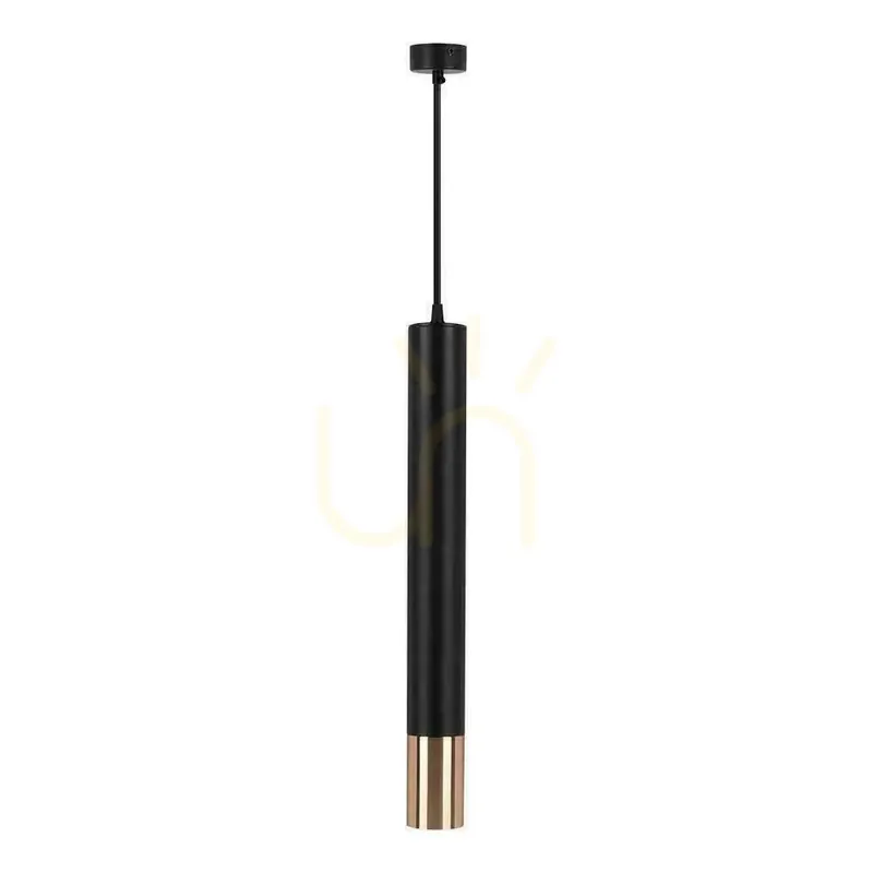 V-TAC GU10 Corp de iluminat cu pandantiv Negru+Gold 60x500mm VT-977 Garanție de 3 ani Disponibil imediat