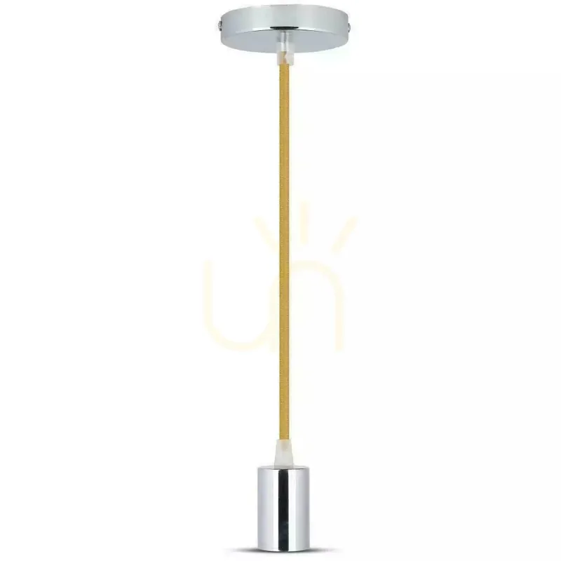 Disponibil imediat V-TAC Pandantiv Corp de iluminat Crom Metal Sârmă bej VT-7338-BE Garanție de 5 ani