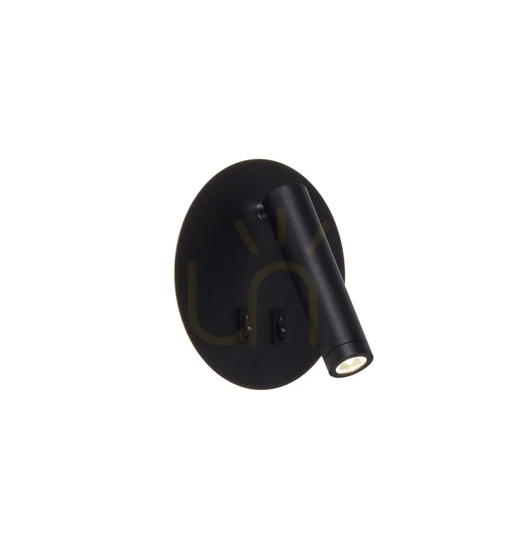Lampă de perete CIRCA W4107-BK Negru 1xLED Ultima șansă