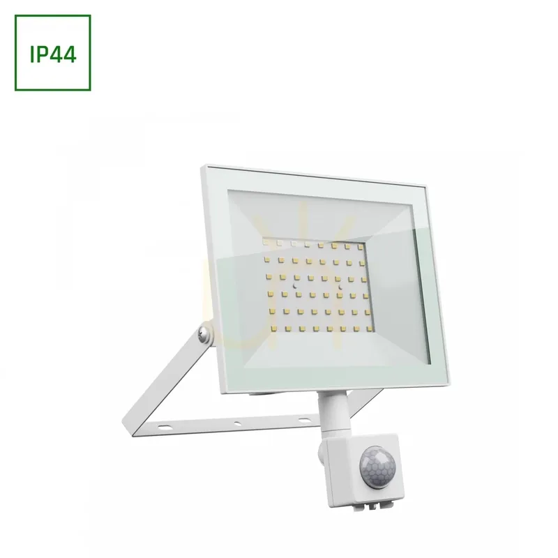 Ultima șansă LED proiector Noctis Lux 4 50W NW 230V IP44 176x221x53mm alb Pir senzor de mișcare