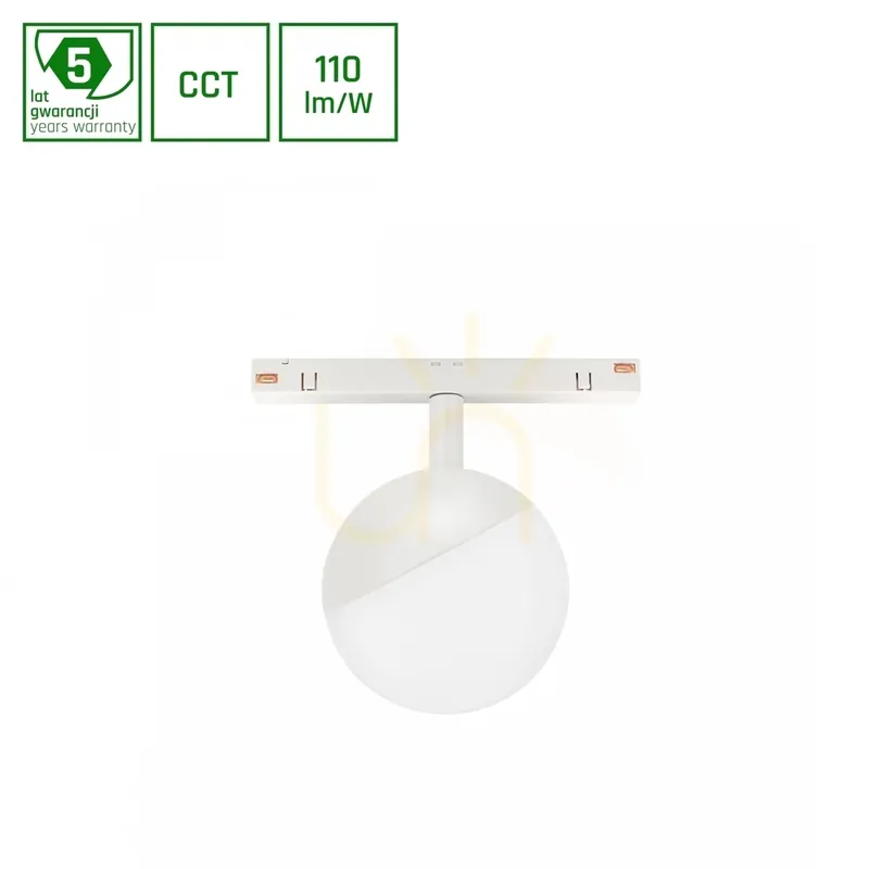 Sistem Shift CCT Globe Light Fi100 X130mm 5W 165 St Alb Comutator ani garanție. Mai ieftin