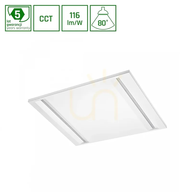 Panou LED ALGINE Line 40W 3 CCT 230V 80 St IP20 600x600x15mm Alb Ugr<16 5 ani garanție Preferatul clienților