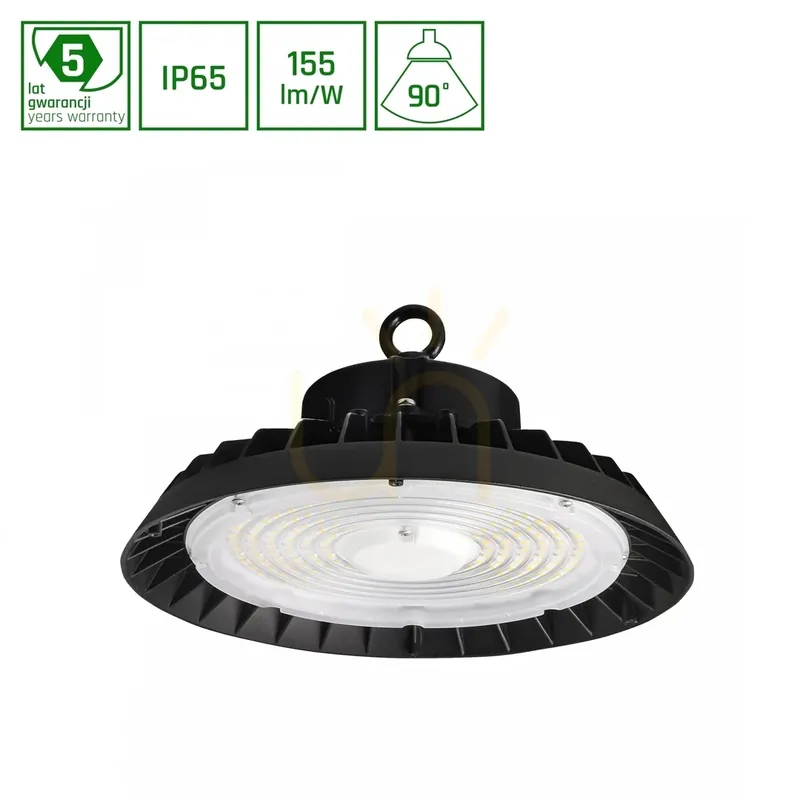 Livrare rapidă PLATEO 4 Lampă tehnică High Bay 200 W/150 W/100W CW 230V 90 St IP65 Ik09 280 X145mm Negru 5 ani garanție. De la Reg. Putere 0 10