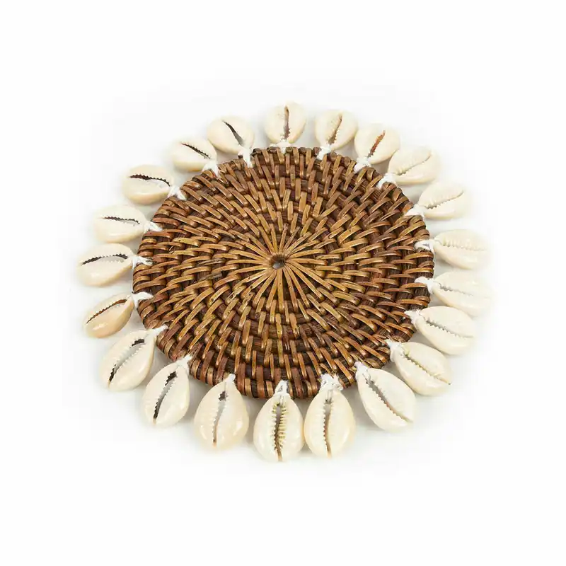Suport pahar BAZAR BIZAR Colonial Shell, maro natural, 15 cm, Best Seller Reducere extra