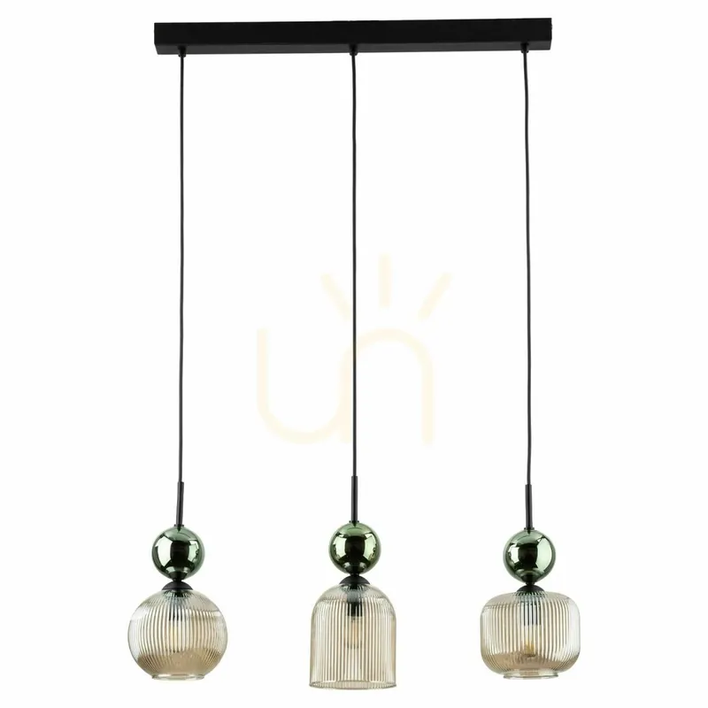 Disponibil imediat Lampa suspendată Sophia Green Cognac, 3 becuri Xe14