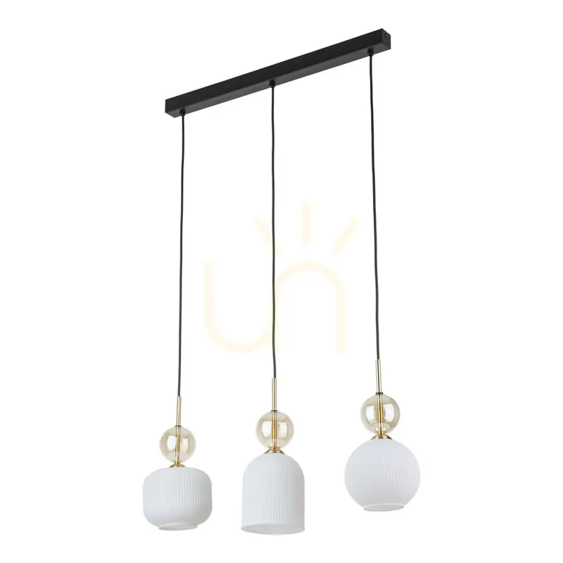Ofertă de sezon Lampa suspendată Sophia Cognac White, 3 becuri Xe14