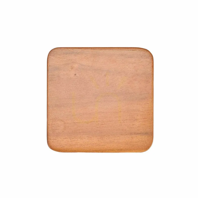 Suport pahar BAZAR BIZAR din lemn mahon neted 10x10 cm Retur gratuit