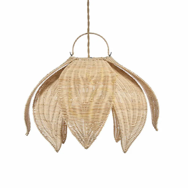 Disponibil imediat Pendul BAZAR BIZAR Floare Natural Handmade 54 cm Pendant Lamps