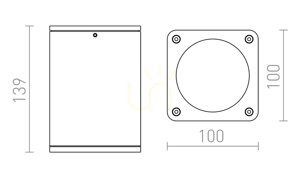 Rendl Mizzi Sq Stropní Antracitová 230 V Led 12 W 46° Ip54 3000 K Lampă de grădină. Preferatul clienților