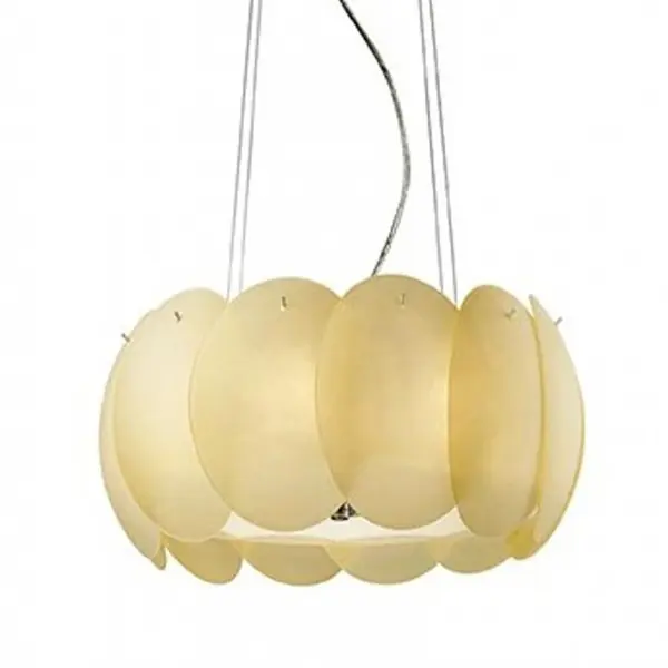 Cumpărături sigure Lustra, Pendul modern inaltime reglabila, diam.55cm OVALINO SP8 AMBRA 088174