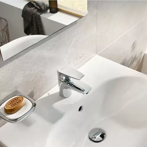 Baterie lavoar monocomanda H135, cu ventil pop-up metalic Kludi Pure&Solid 342760575 Vezi acum