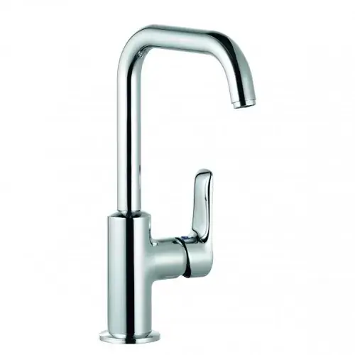 Baterie lavoar monocomanda H280, pipa pivotanta, cu ventil metallic Kludi Pure&Solid 340250575 Ieftin