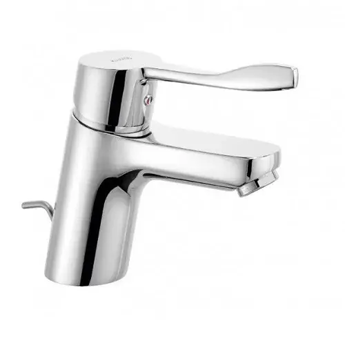 Nu rata Baterie lavoar monocomanda H 150 cu ventil, pentru uz public, Kludi Pure&Easy 372840565