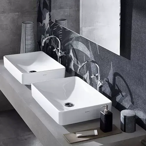 Lavoar pe blat dreptunghiular 55 cm fara preaplin Geberit VariForm 500.779.01.2 Ieftin