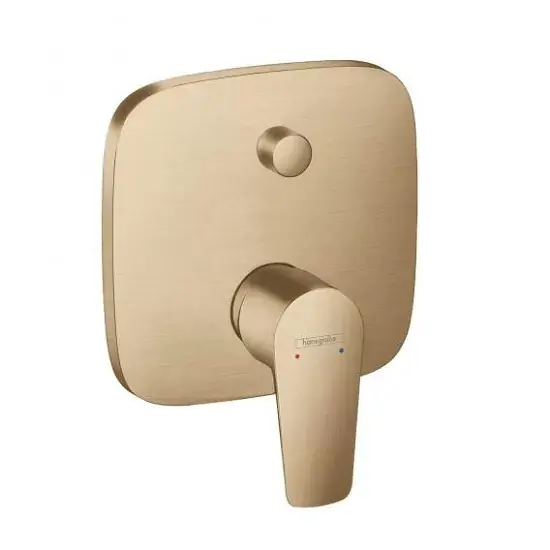 Baterie cada dus monocomanda, montaj incastrat, bronz satinat, Hansgrohe Talis E 71745140 Premium