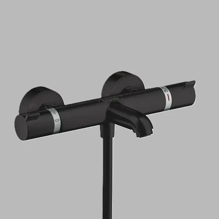 Reduceri Baterie cada dus termostatata, negru mat, Hansgrohe Ecostat Comfort 13114670