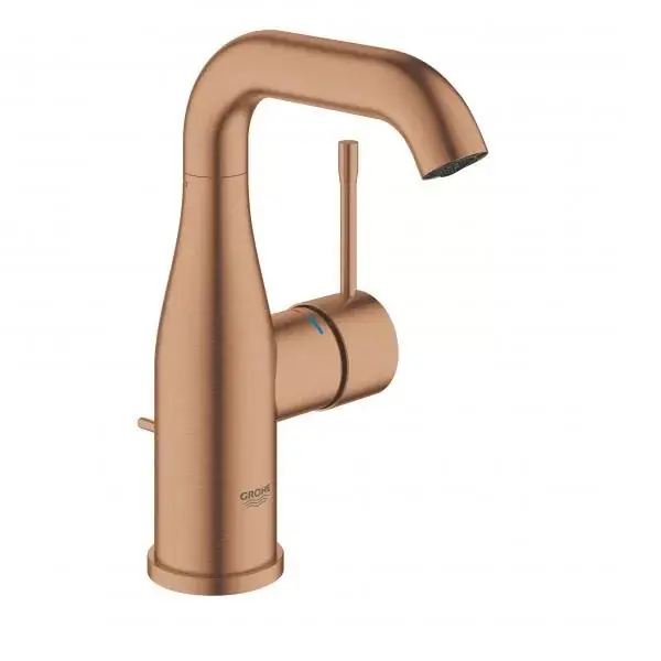 Baterie lavoar cu ventil marimea M Grohe Essence cupru periat (brushed warm sunset) 23462DL1 Preferatul clienților