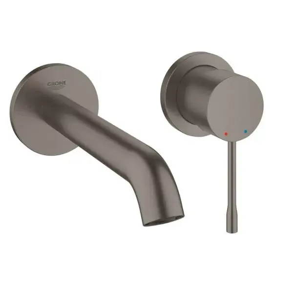 Baterie lavoar incastrata cu 2 orificii Grohe Essence antracit periat (brushed hard graphite) 19408AL1 Premium