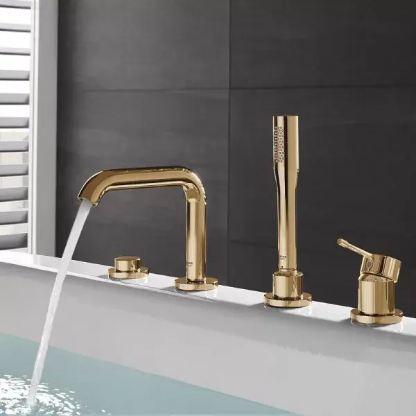 Baterie pe cada cu 4 orificii Grohe Essence auriu (cool sunrise) 19578GL1 Reducere extra