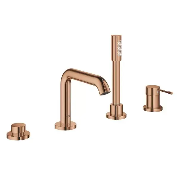 Baterie pe cada cu 4 orificii Grohe Essence cupru (warm sunset) 19578DA1 Reducere