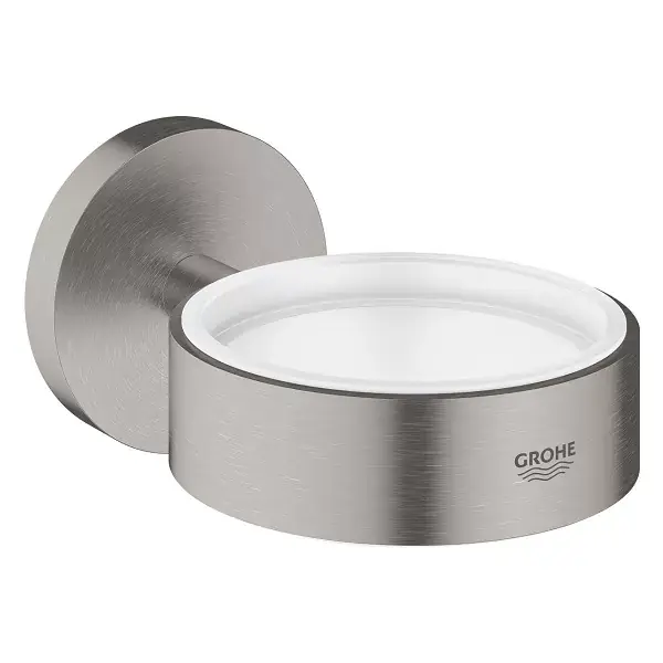 Suport pentru pahar sau savoniera Grohe Essentials crom mat (supersteel) 40369DC1 Plată sigură