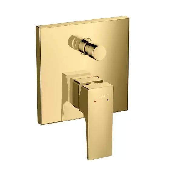Baterie cada dus monocomanda incastrata, cu 2 functii, auriu lucios (polished gold optic), Hansgrohe Metropol 32546990 Reducere de preț