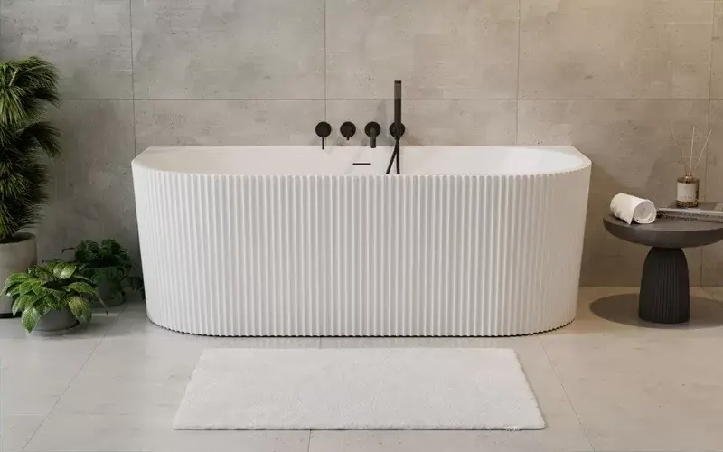 Cada de baie freestanding, alba (white), Besco Leya WAS-170-L Popular