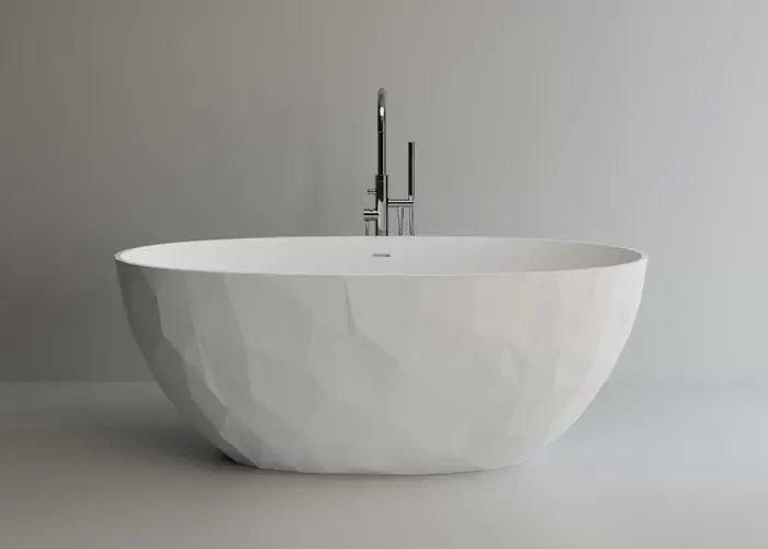 Cada de baie freestanding, marmura compozit, Cast Marble Aruba MRM630473171103 Chilipir