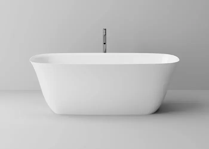 Cada de baie freestanding, marmura compozit, Cast Marble Creta MRM630465171003 Lichidare de stoc