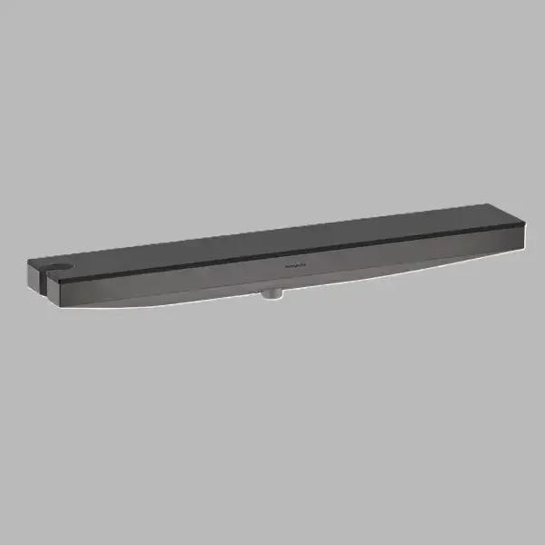 Porter 500 cu suport de dus si polita stanga, antracit satinat (brushed black chrome), Hansgrohe Rainfinity 26843340 Lichidare de stoc