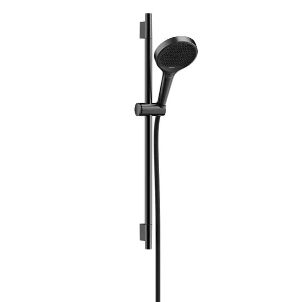 Ultima șansă Set de dus 130 3jet EcoSmart, cu bara 65 cm si furtun, antracit satinat (brushed black chrome), Hansgrohe Pulsify 28746340