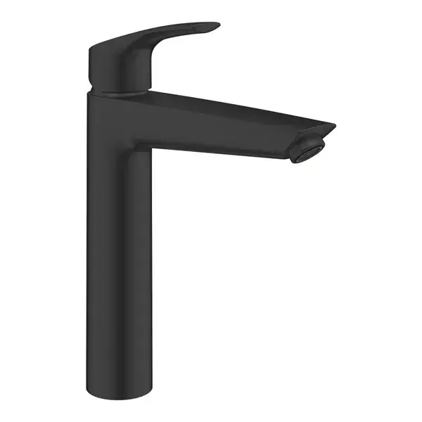 Baterie lavoar monocomanda inalta, marimea XL, fara ventil, negru mat (matt black), Grohe Eurosmart 239712433 Reducere
