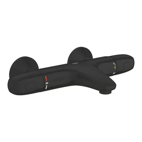 Livrare expres Baterie cada dus termostatata, fara set de dus, negru mat (matt black), Grohe Grohtherm 1000 348162433