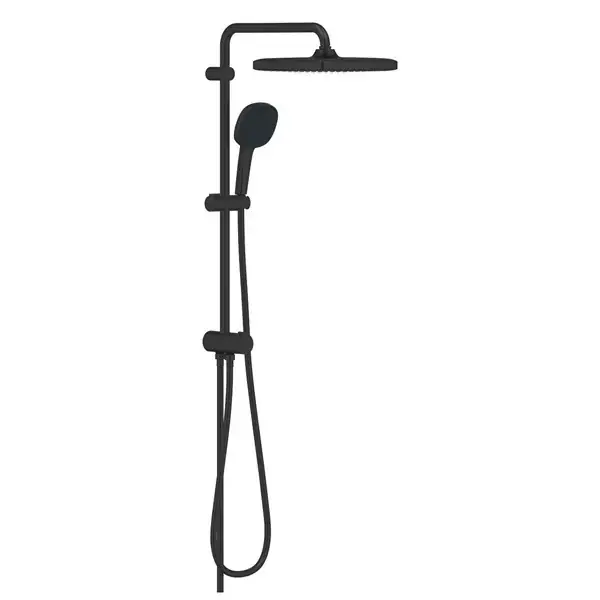 Cel mai bun preț Sistem de dus fix si mobil, cu divertor, negru mat (matte black), Grohe Tempesta System 250 Cube 269762431