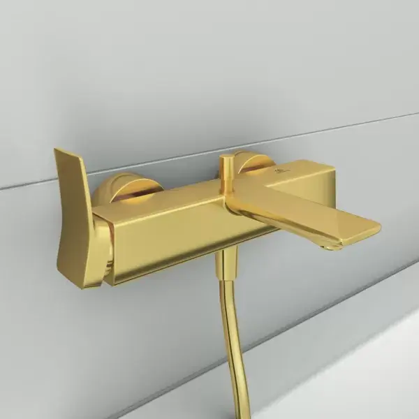 Vezi acum Baterie cada dus monocomanda, fara set de dus, auriu mat (brushed gold), Ideal Standard Conca BC762A2