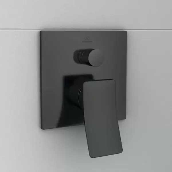 Baterie cada dus monocomanda incastrata, cu 2 iesiri, gri magnetic (magnetic grey), Ideal Standard Conca A7374A5 Ofertă