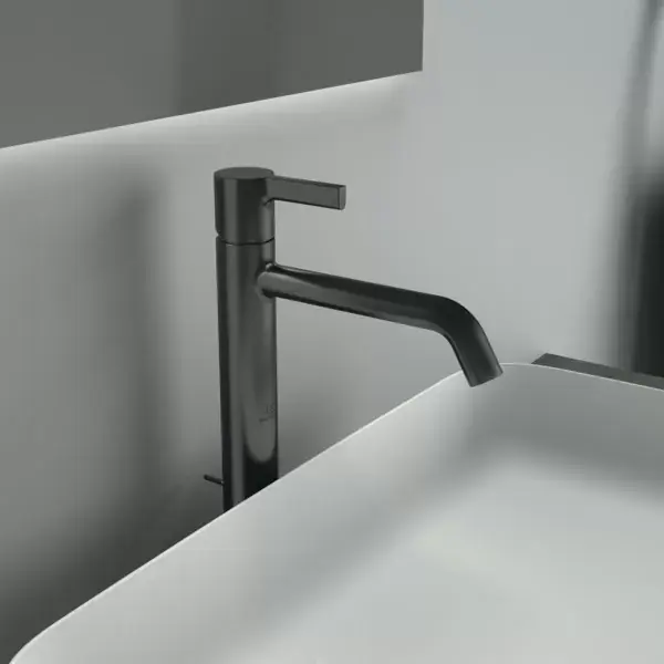 Comandă acum Baterie lavoar monocomanda inalta, cu ventil pop-up, gri magnetic (magnetic grey), Ideal Standard Joy BC781A5