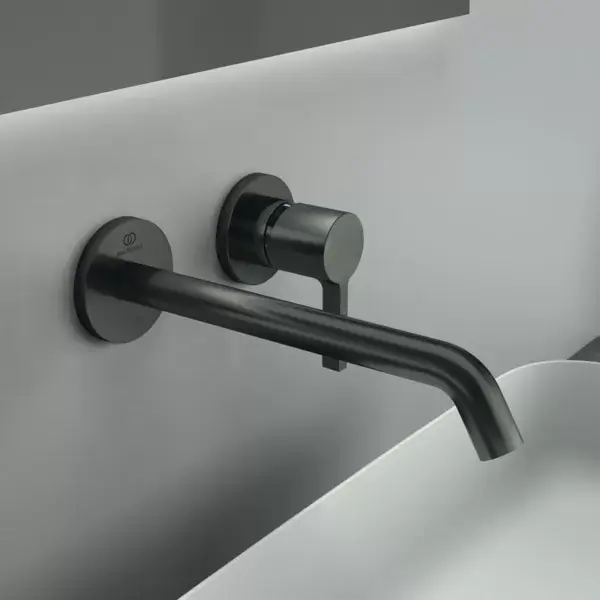 Ofertă exclusivă Baterie lavoar monocomanda incastrata, pipa 22 cm, gri magnetic (magnetic grey), Ideal Standard Joy A7379A5