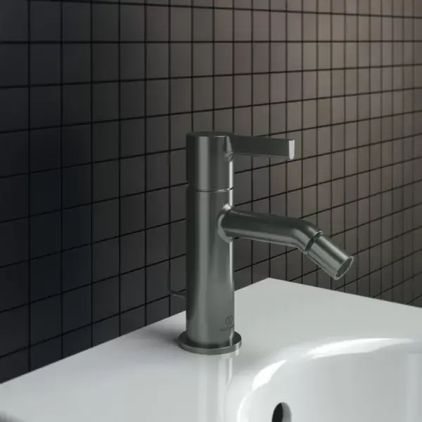 Baterie bideu monocomanda, cu ventil pop-up, gri magnetic (magnetic grey), Ideal Standard Joy BC784A5 Plată securizată