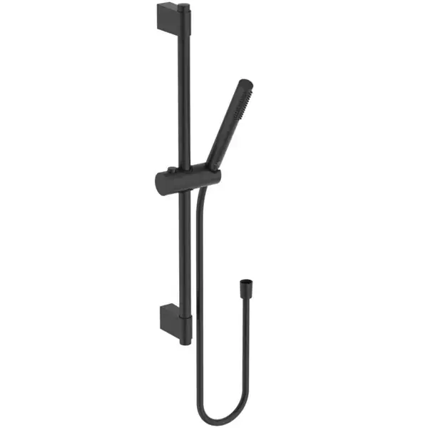 Retur ușor Set de dus cu para bara 60 cm si furtun, negru mat, Ideal Standard Idealrain Stick A7616XG