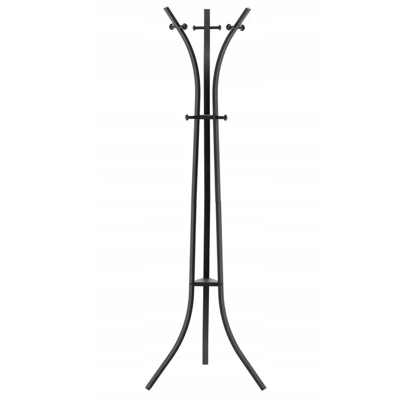 Cuier hol metalic 170 cm, design minimalist, negru Livrare expres