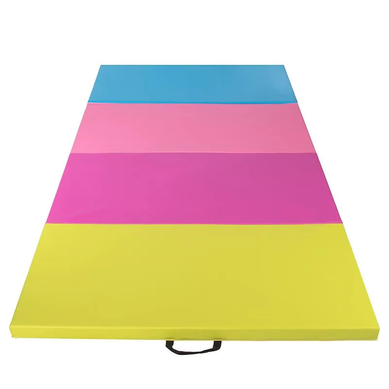 Premium Saltea fitness groasa, dimensiune XXL, pentru antrenamente gimnastica, 240x120x5 cm, multicolor
