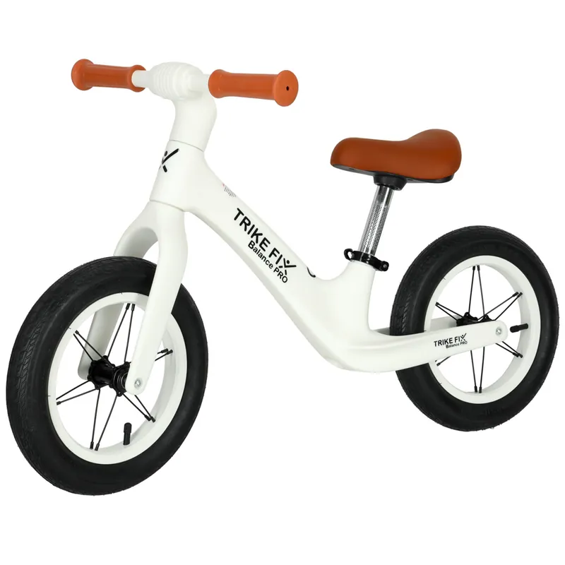 Reducere extra Bicicleta fara pedale Balance PRO 86x39x54 cm, cadru otel, roti gonflabile 30 cm, reglabila, alb