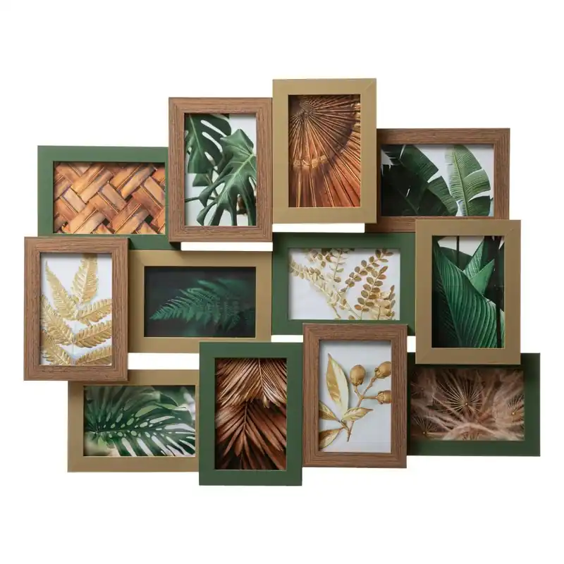 Promoție Rama foto Atmosphera Julia colaj 12 poze 10×15 cm, MDF si sticla, 65×51 cm, multicolor