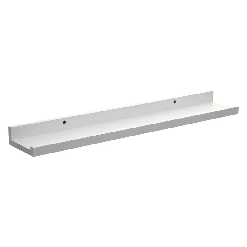 Raft perete 5Five Fixy pentru rame foto, MDF, 58x10x4 cm, alb Lichidare de stoc