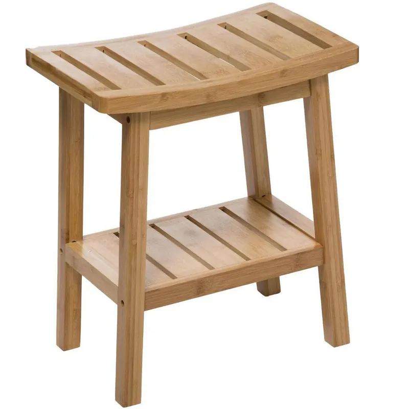 Taburet depozitare 5Five Bambou Natural, bambus, 40x25x46 cm, natur Promoție